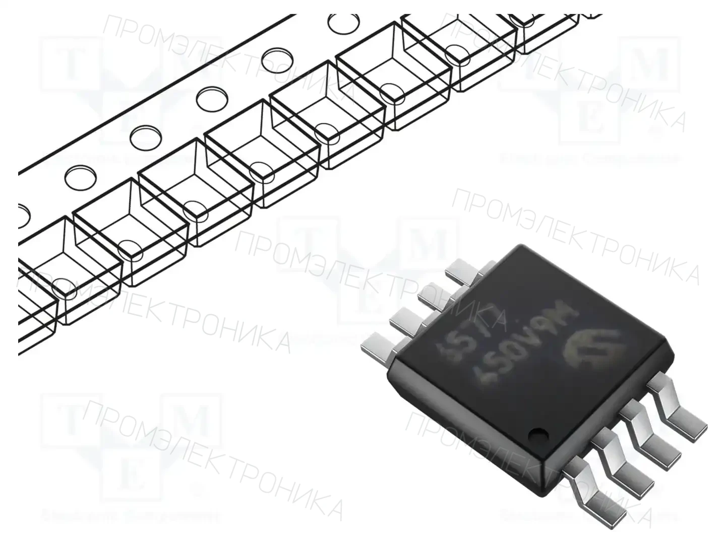 Microchip Technology MCP6572T-E/MS — Компараторы SMD