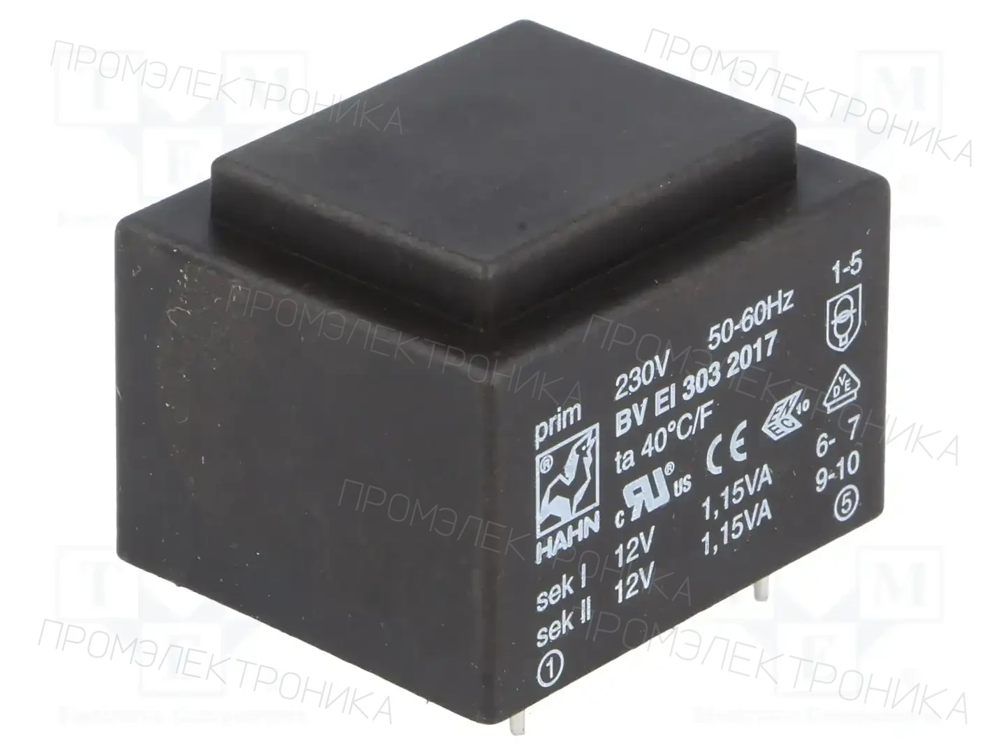 HAHN BV EI 303 2017 — Трансформаторы PCB