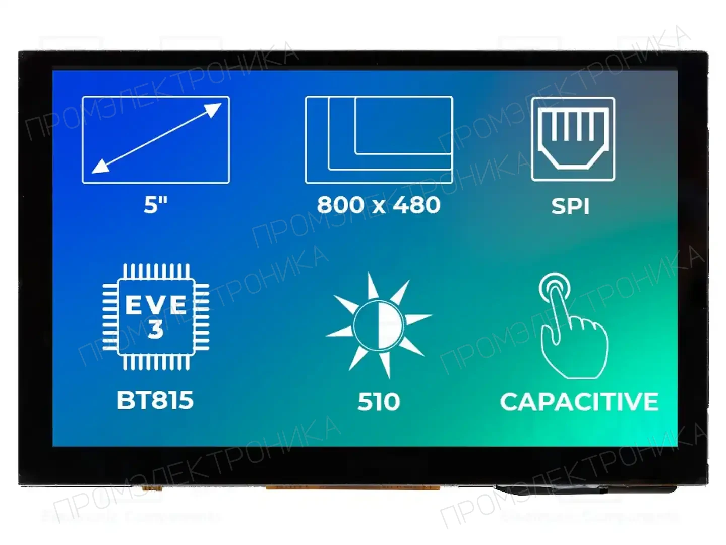 Riverdi SM-RVT50AQBNWC00 — Интеллигентные дисплеи