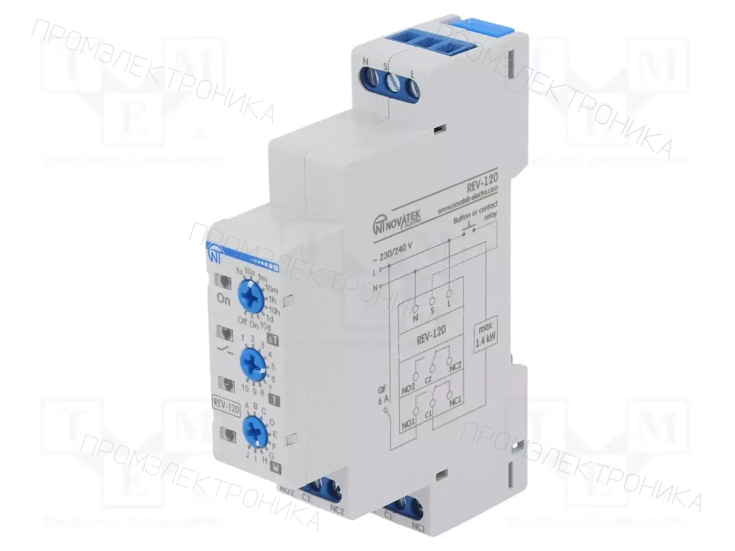 NOVATEK ELECTRO REV-120 — Временные аналоговые реле