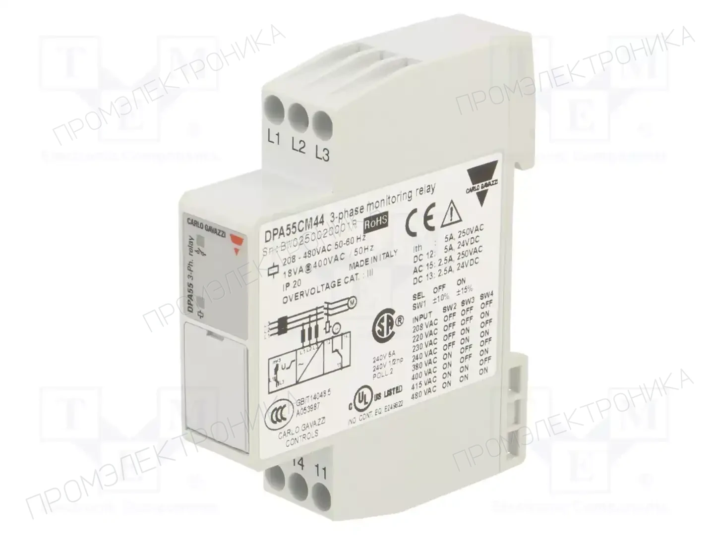 CARLO GAVAZZI DPA55CM44 — Контрольные реле