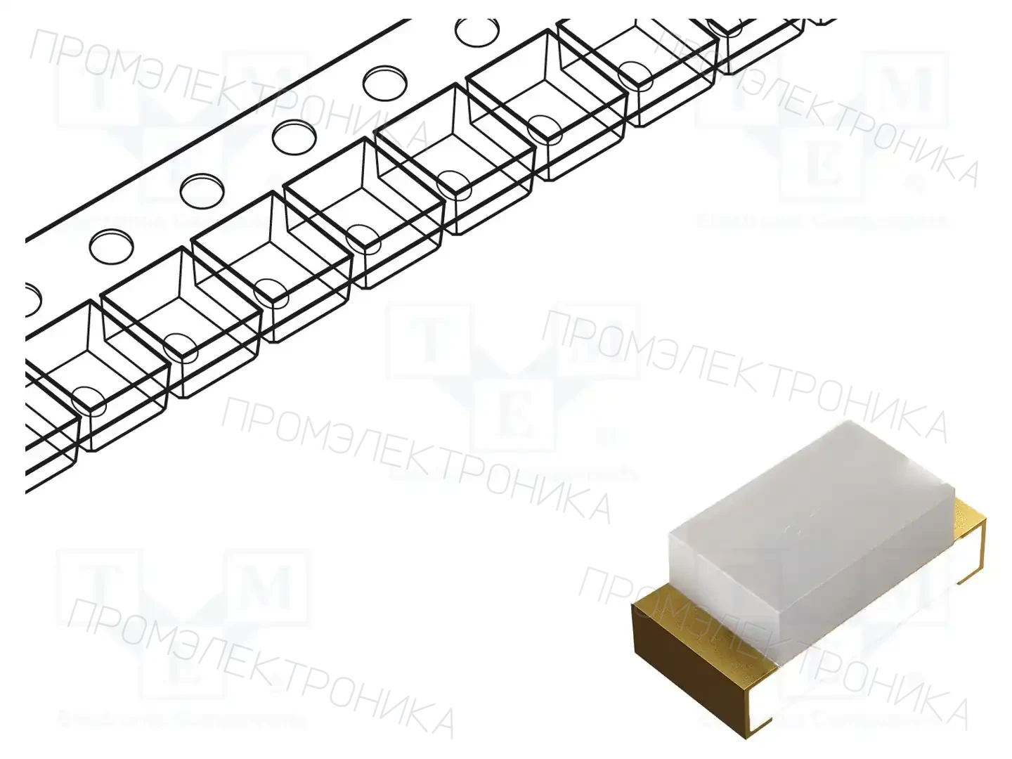KINGBRIGHT ELECTRONIC KPT-1608ZGC — Светодиоды SMD цветные