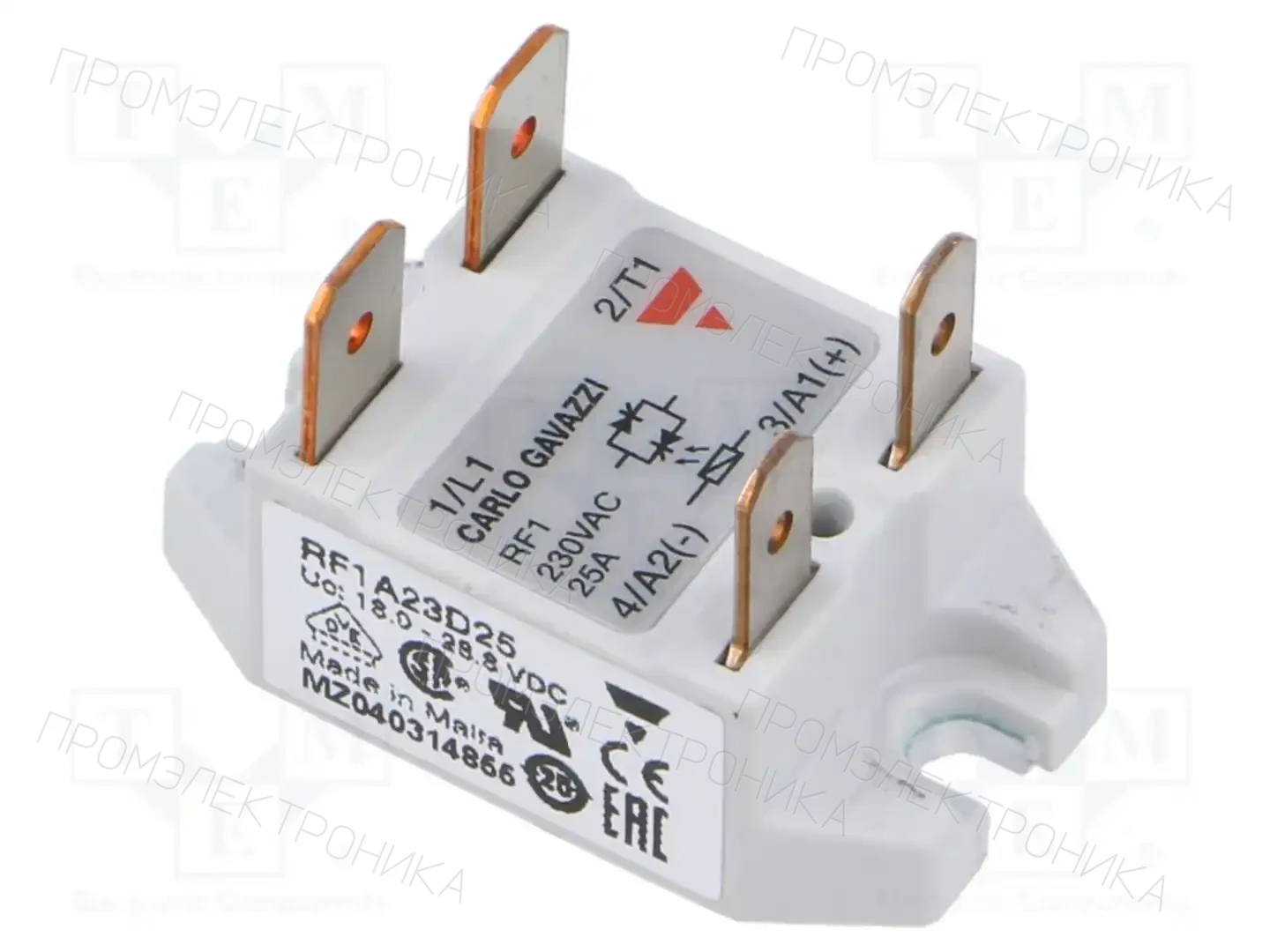CARLO GAVAZZI RF1A23D25 — Реле SSR однофазные