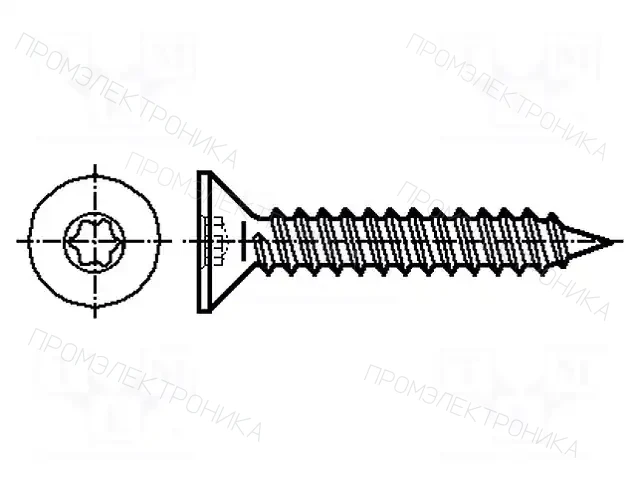 KRAFTBERG K6.3X25/ISO14586C-A2 — Шурупы