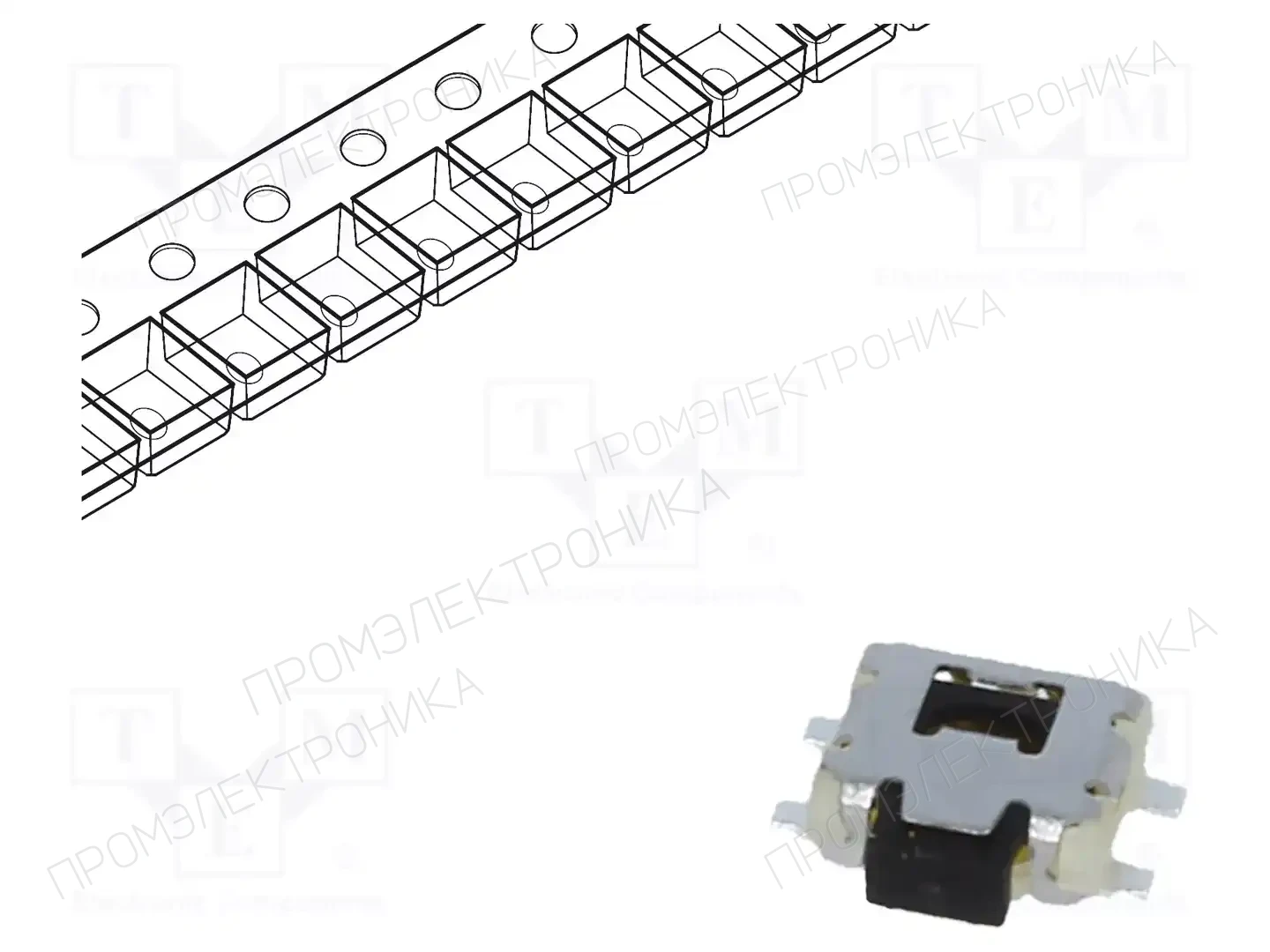 C&K PTS840ESDGMPSMTR LFS — Микропереключатели TACT