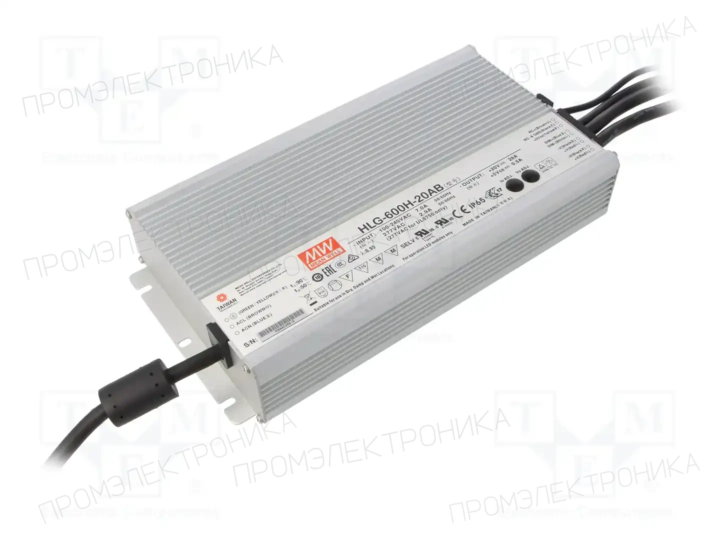 MEAN WELL HLG-600H-20AB — Блоки питания для LED