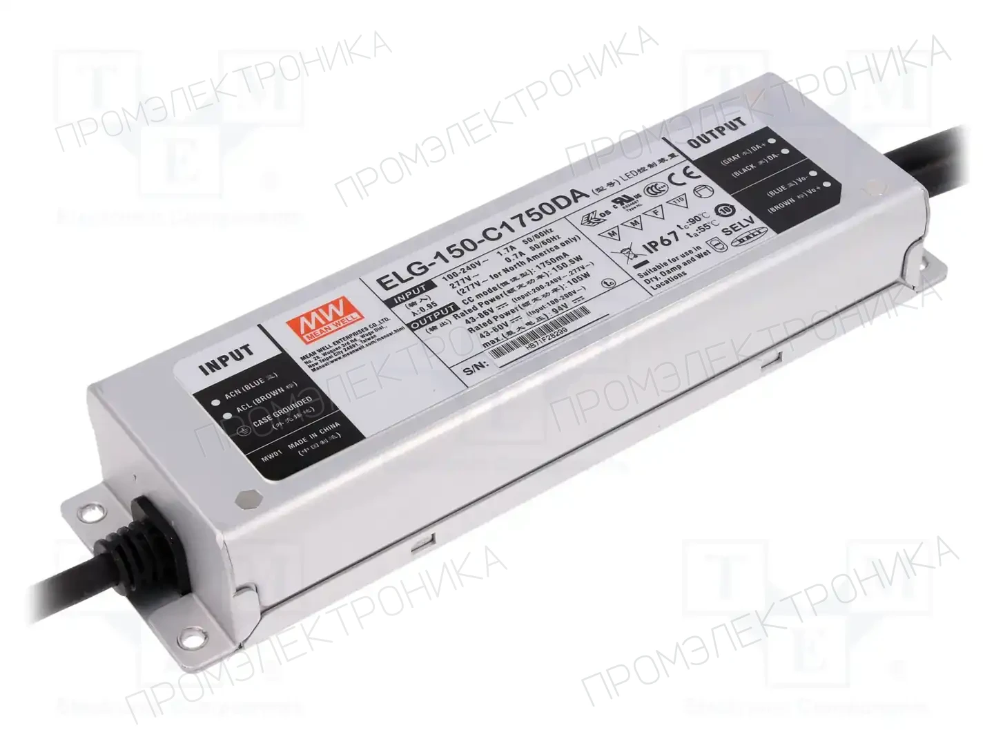 MEAN WELL ELG-150-C1750DA — Блоки питания для LED
