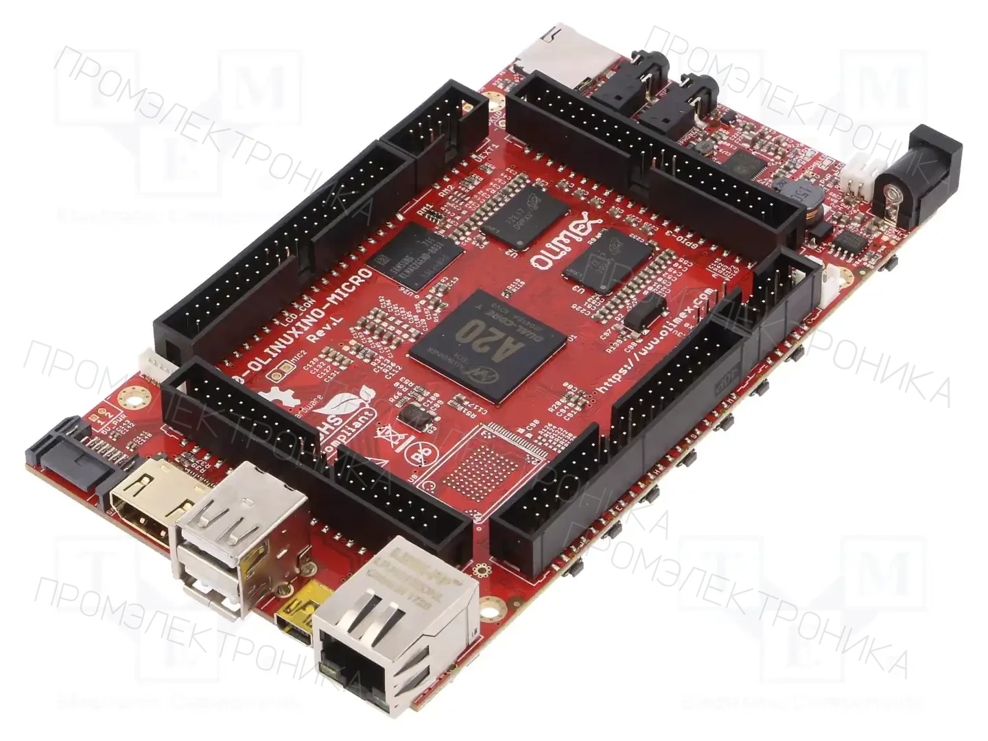 OLIMEX A20-OLINUXINO-MICRO-E16GS16M — Одноплатные компьютеры