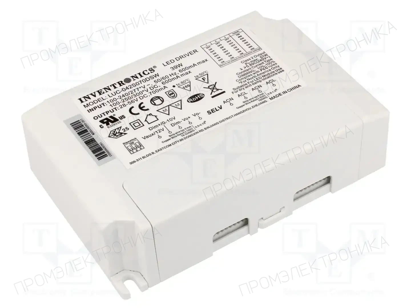 INVENTRONICS LUC-042S070DSW — Блоки питания для LED