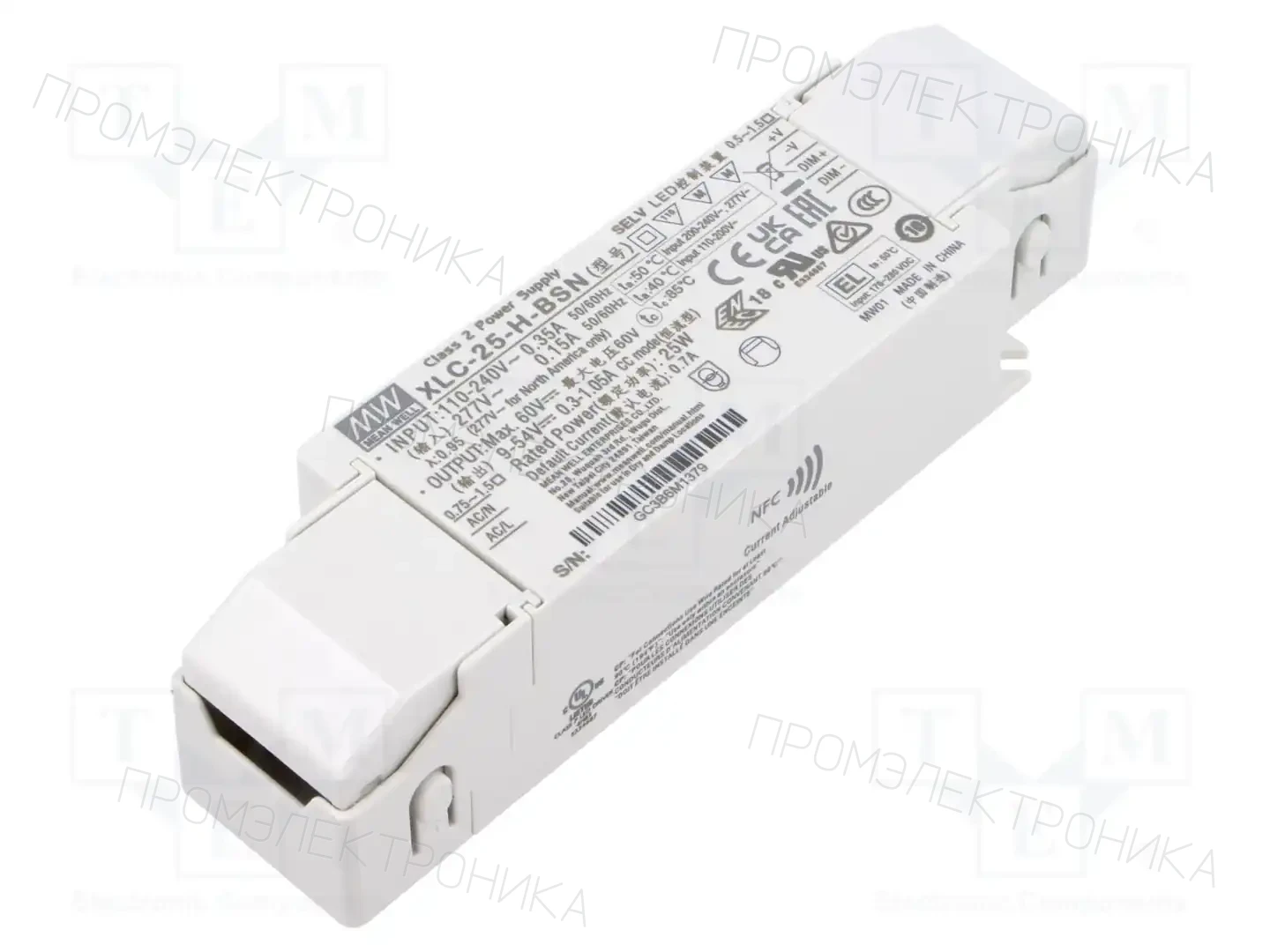 MEAN WELL XLC-25-H-BSN — Блоки питания для LED