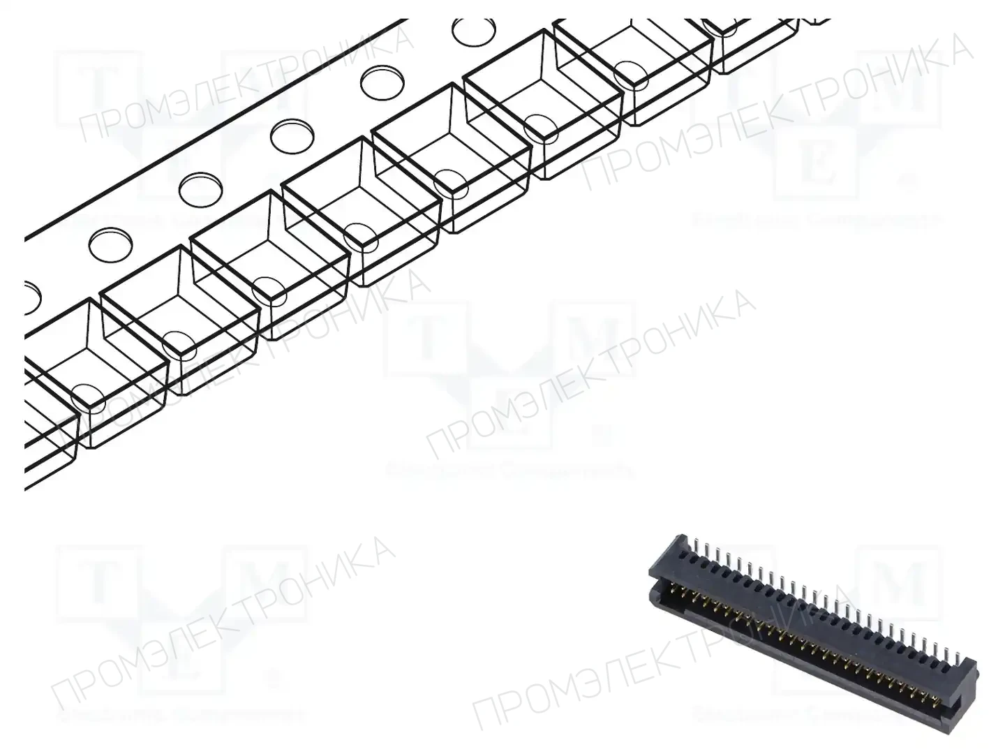 SAMTEC TFM-125-02-S-D-A-K-TR — Разъeмы пластина - пластина