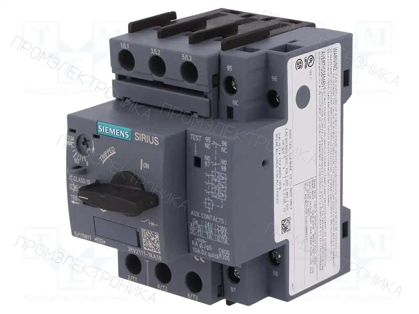 SIEMENS 3RV2111-1KA10 — Выключатели двигательные