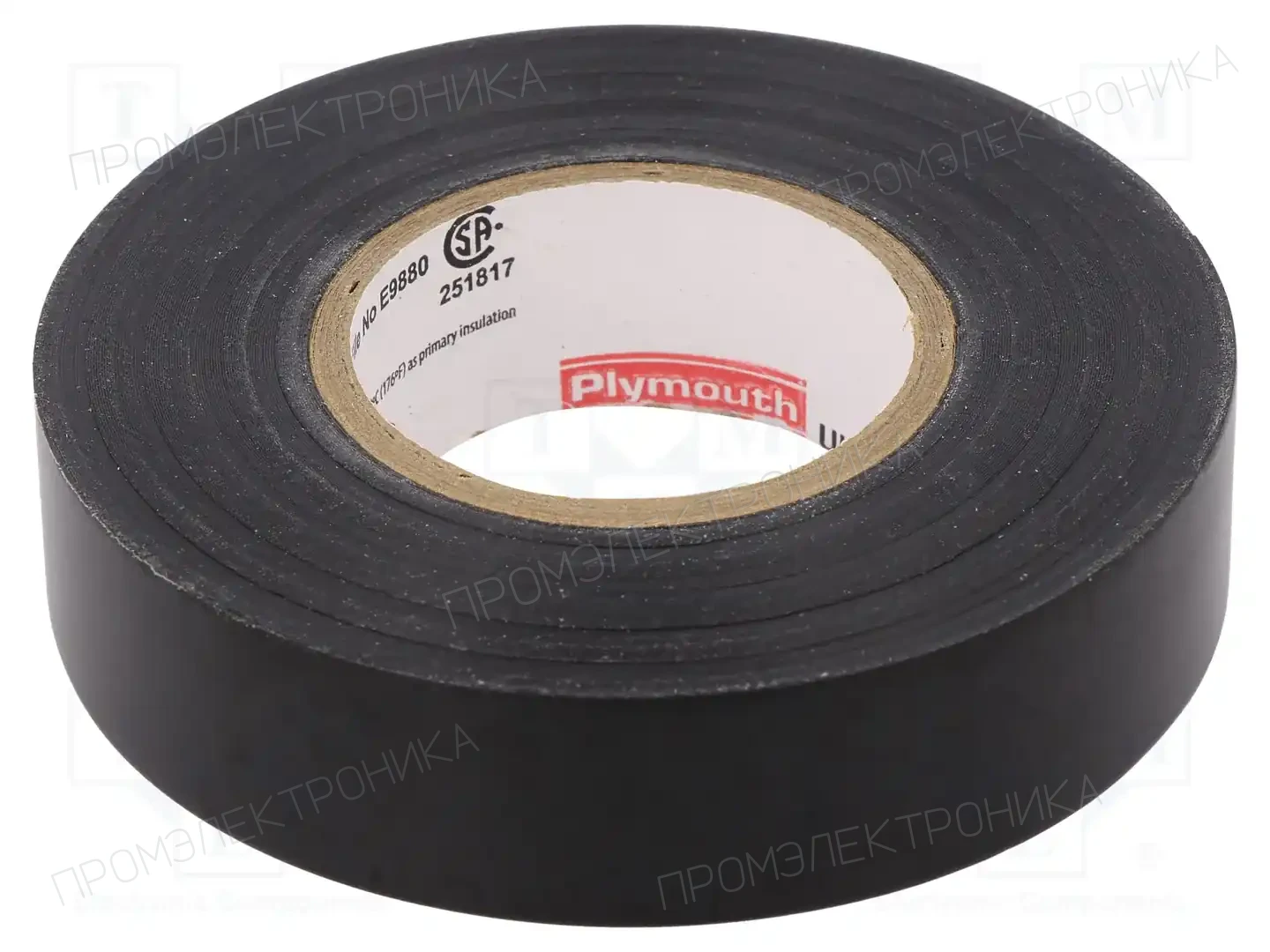 PLYMOUTH PREMIUM 111 19MMX20M BLACK — Ленты изоляционные