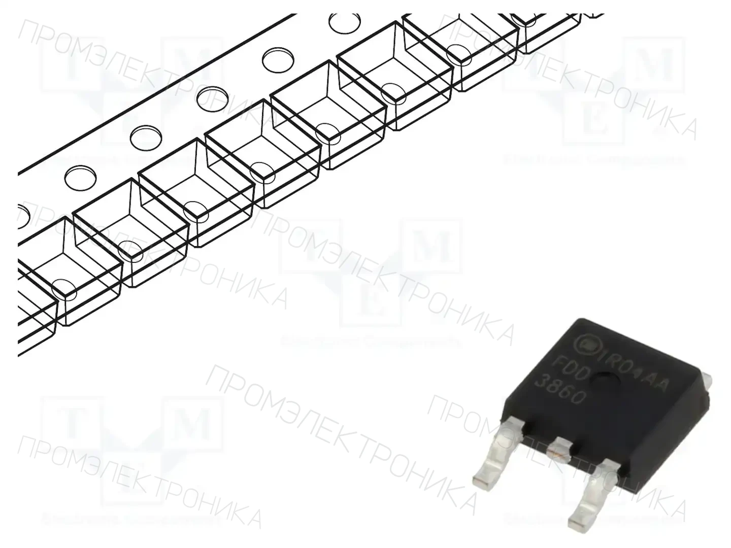 onsemi FDD3860 — Транзисторы с каналом N SMD