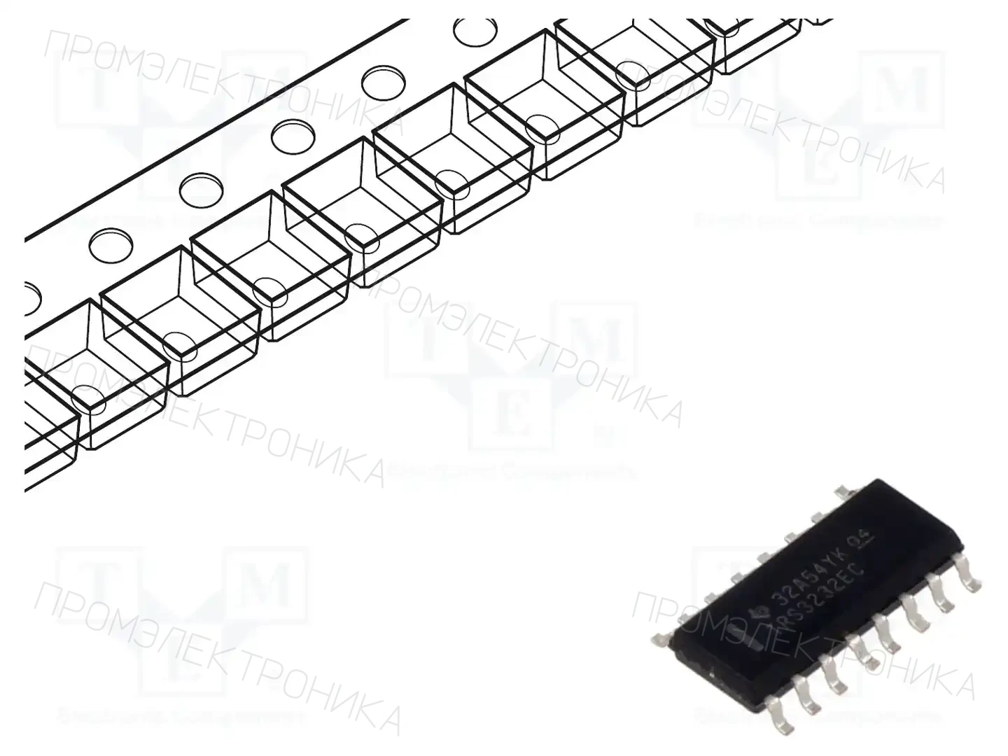 Texas Instruments TRS3232ECDR — Микросхемы - RS232 / RS422 / RS485