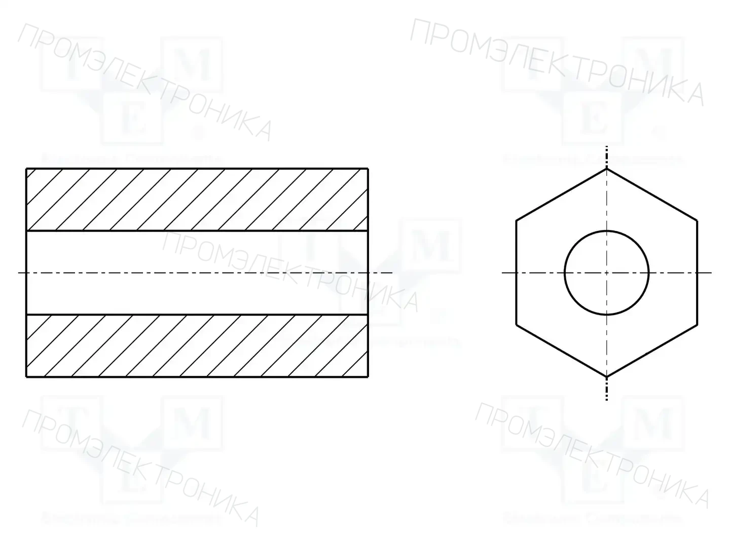 HARWIN R30-9400300 — Пластмассовые дистанционные втулки