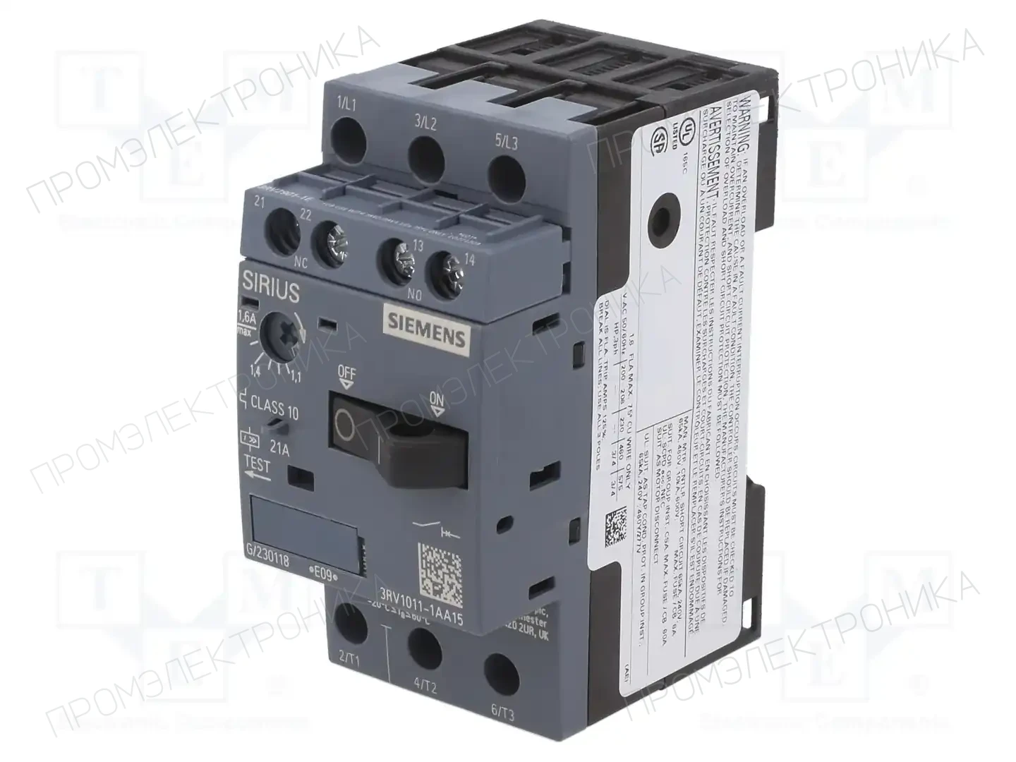 SIEMENS 3RV1011-1AA15 — Выключатели двигательные