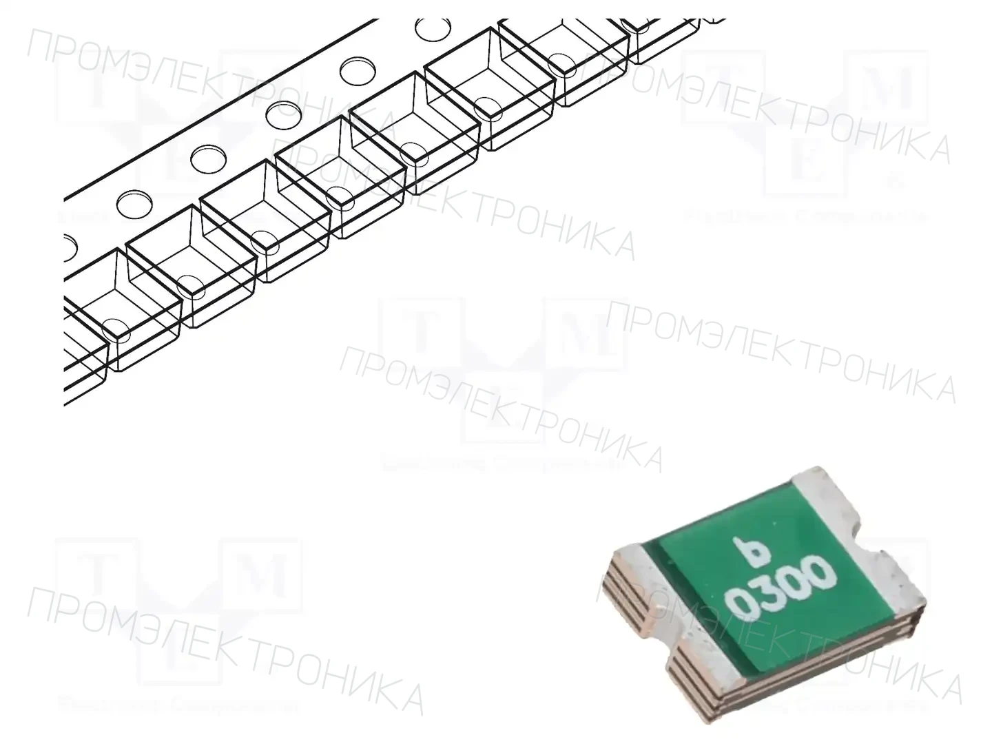 BEL FUSE 0ZCG0300FF2B — Предохранители полимерные SMD