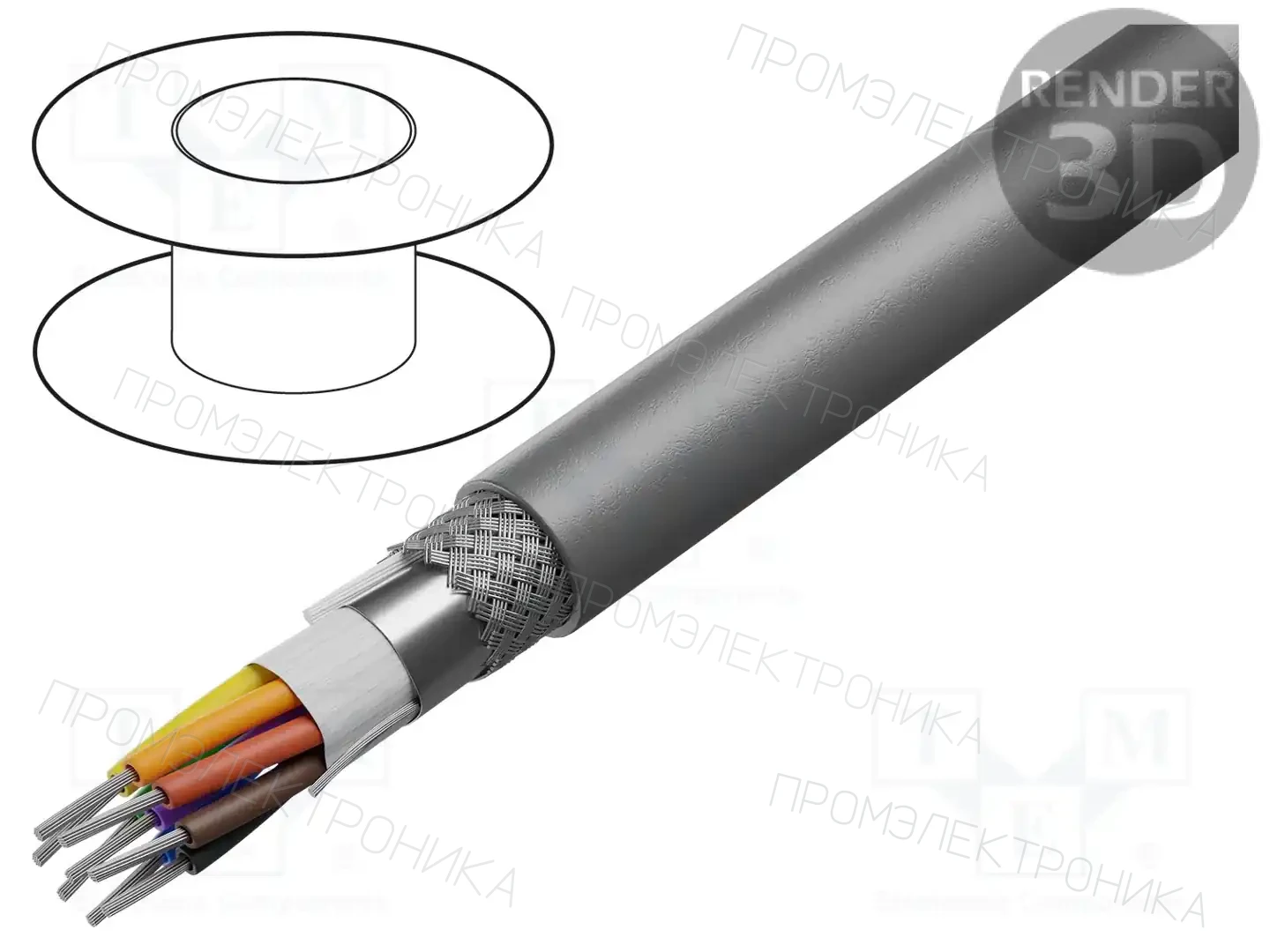 ALPHA WIRE 78328 SL001 — Провода многожильные экранированные