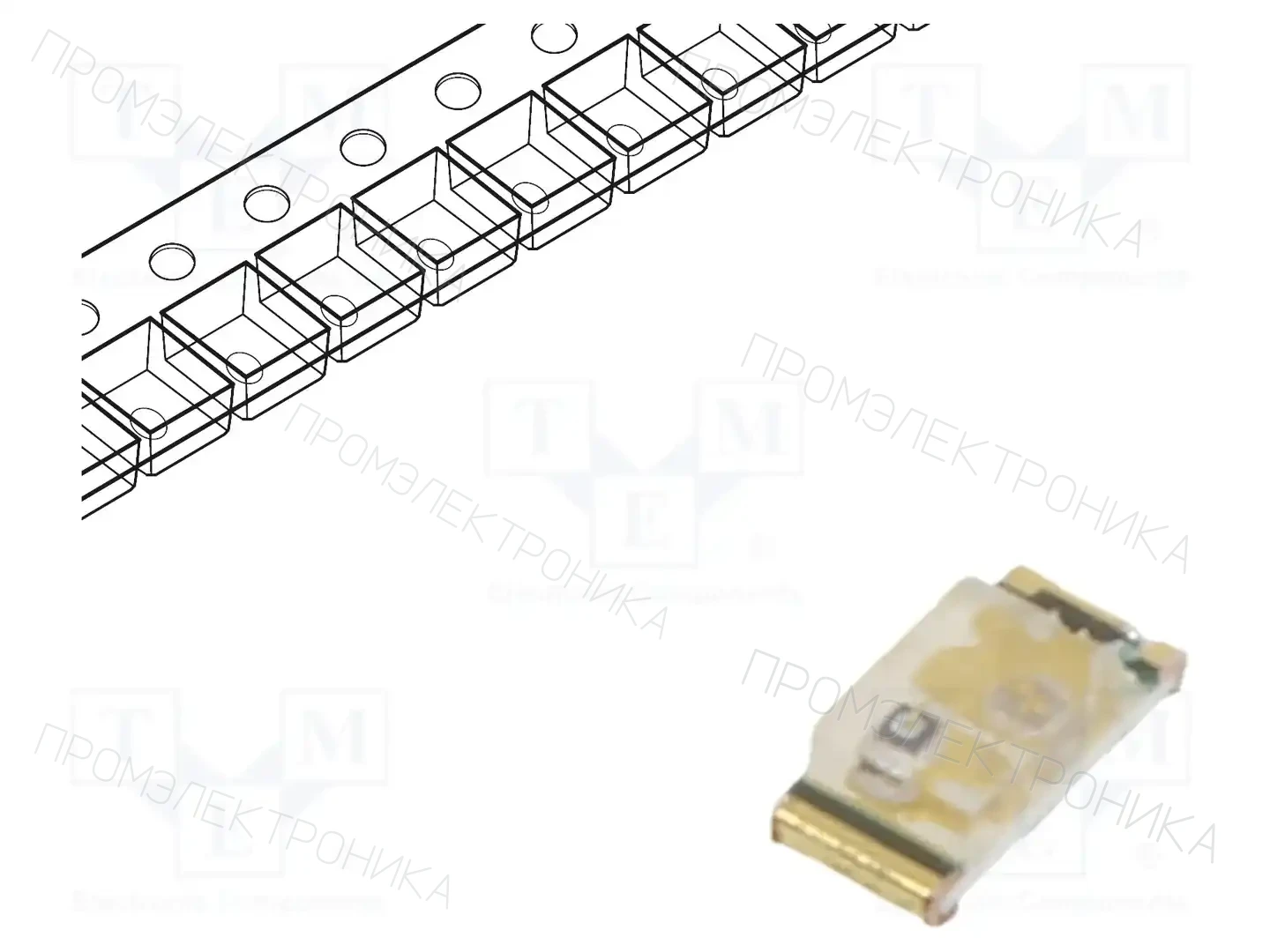EVERLIGHT 19-117/BHC-ZL1M2RY/6T — Светодиоды SMD цветные