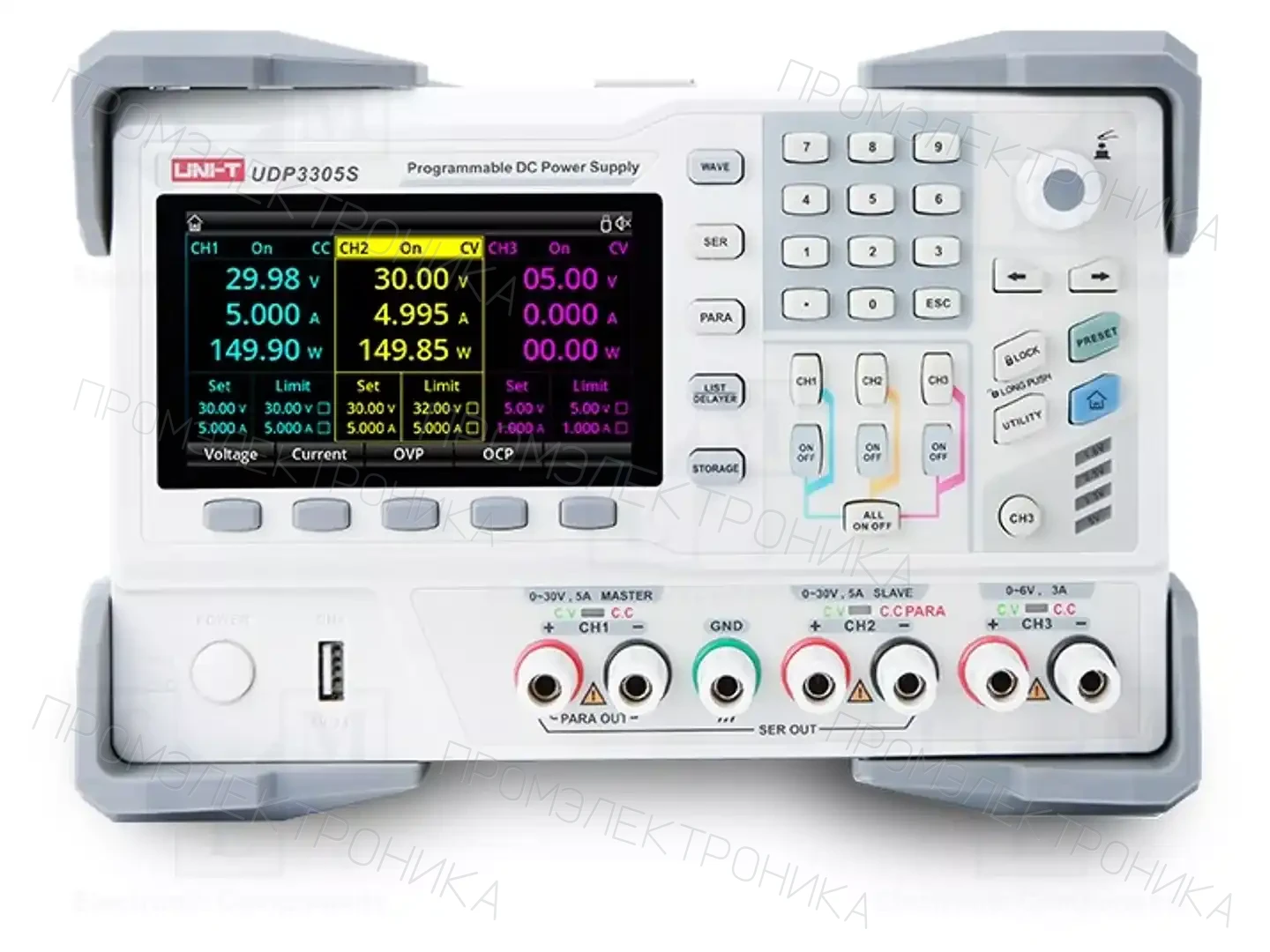 UNI-T UDP3305S-E — Блоки питания многоканальные