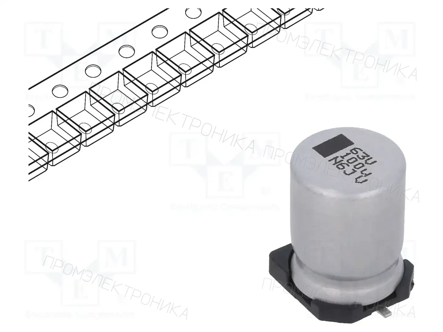 VISHAY MAL215378101E3 — Конденсаторы электролитические SMD