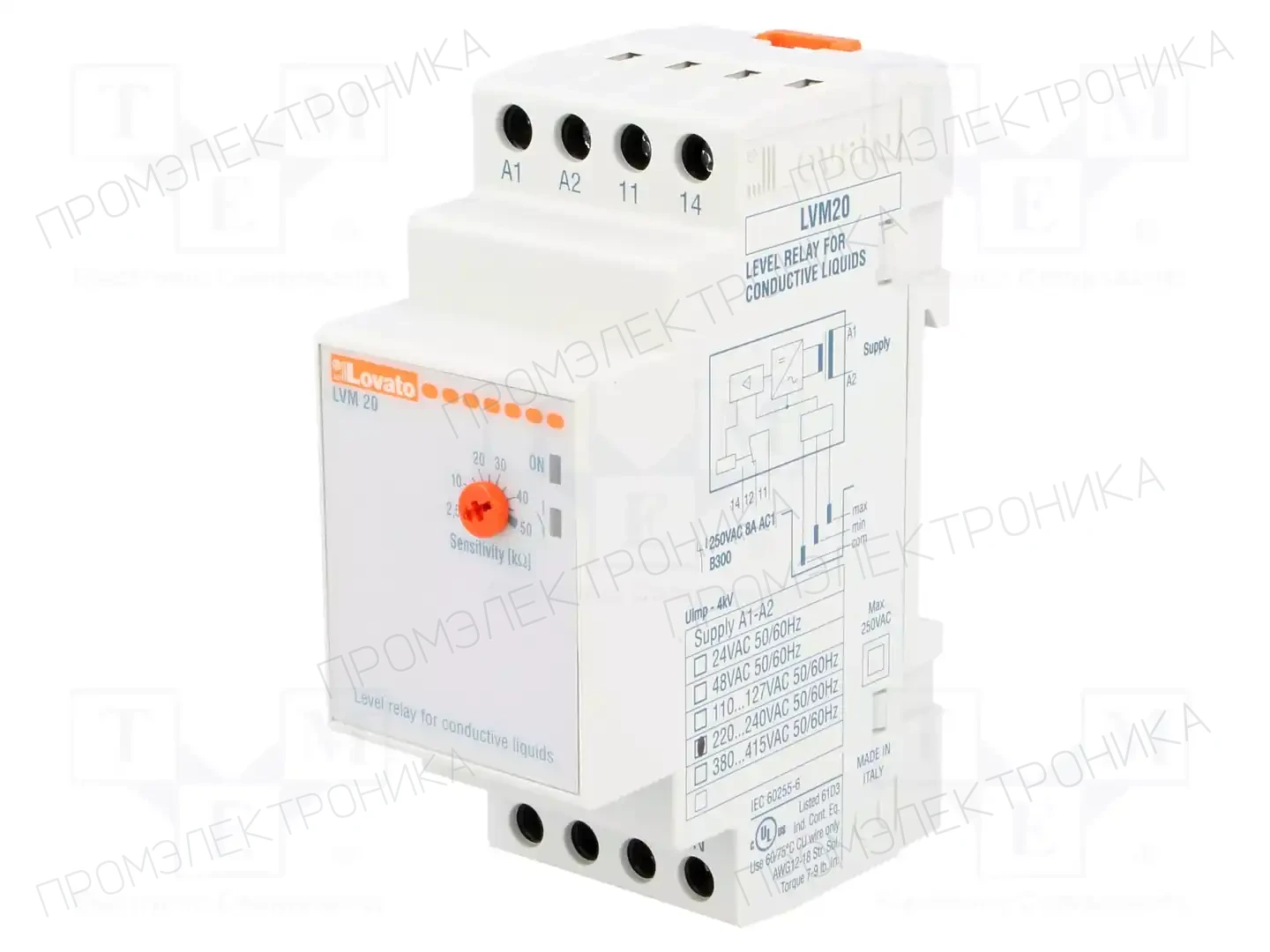 LOVATO ELECTRIC LVM20A240 — Контрольные реле
