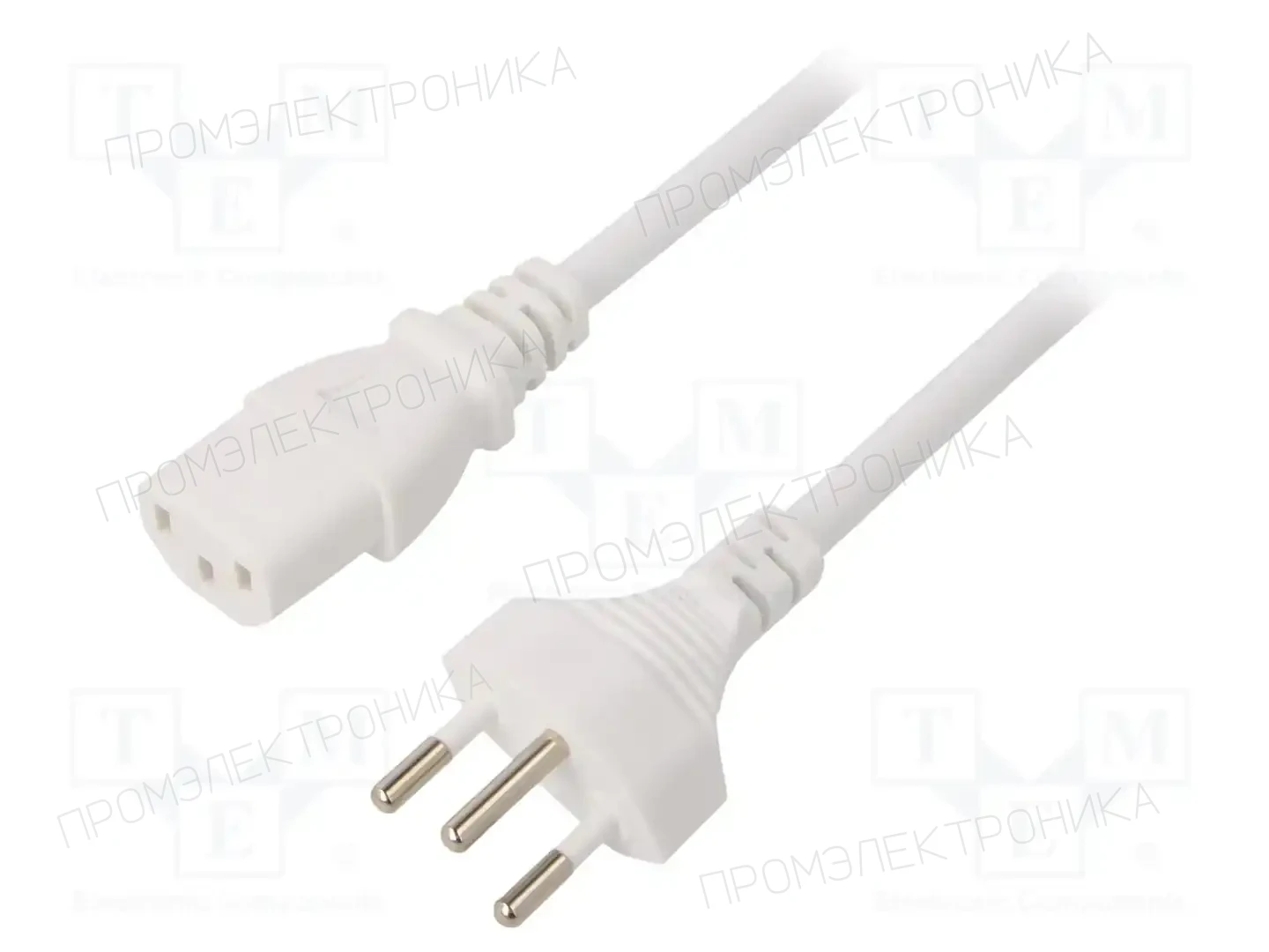 LIAN DUNG LT-313+501 H05VV-F 3X1.0 WHT 1.8M — Кабели питания компьютерные и универс