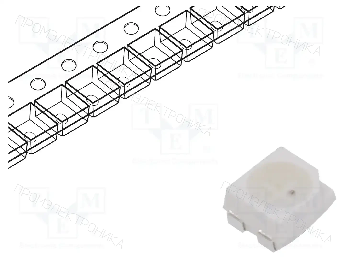 Inolux IN-P32TATRGB — Светодиоды SMD цветные