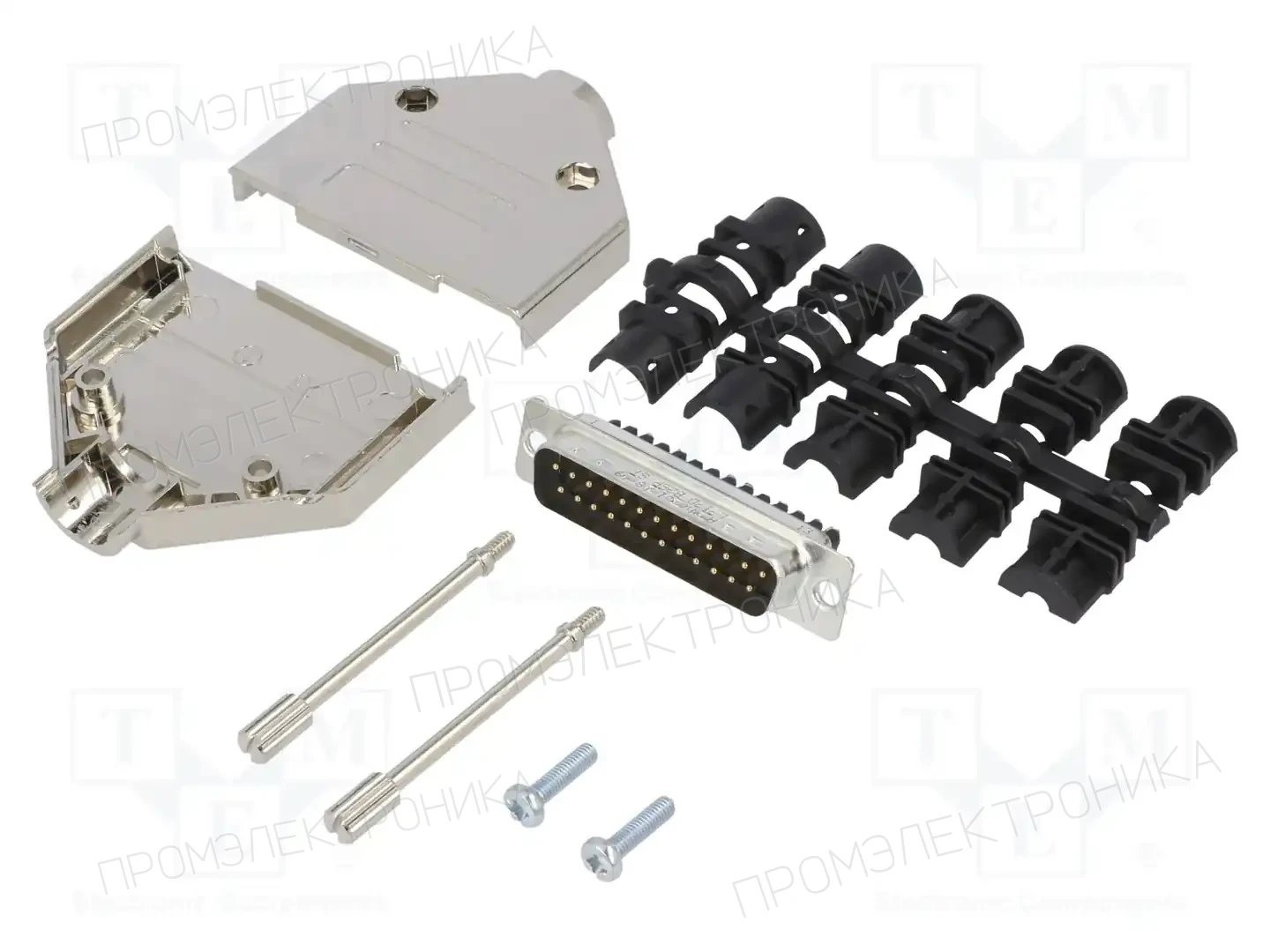 AMPHENOL COMMUNICATIONS SOLUTIONS L17DTPK-M-25+L717DB25PST — Комплектные штекеры D-Sub