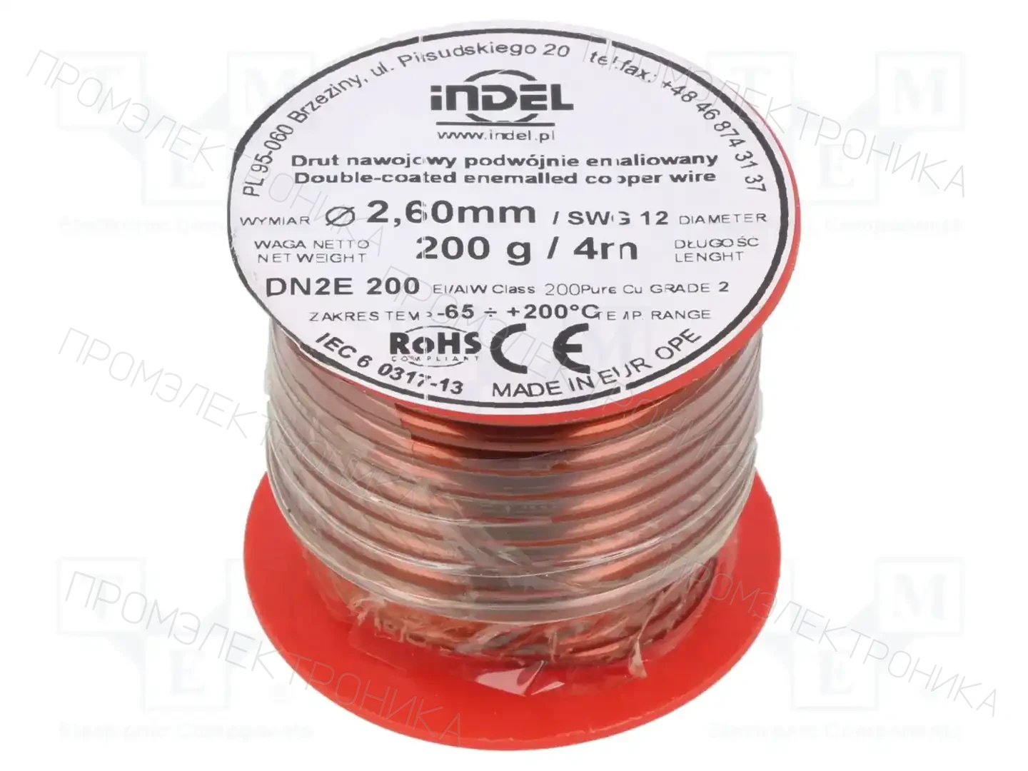 INDEL DN2E2,6-200G — Проволока обмоточная