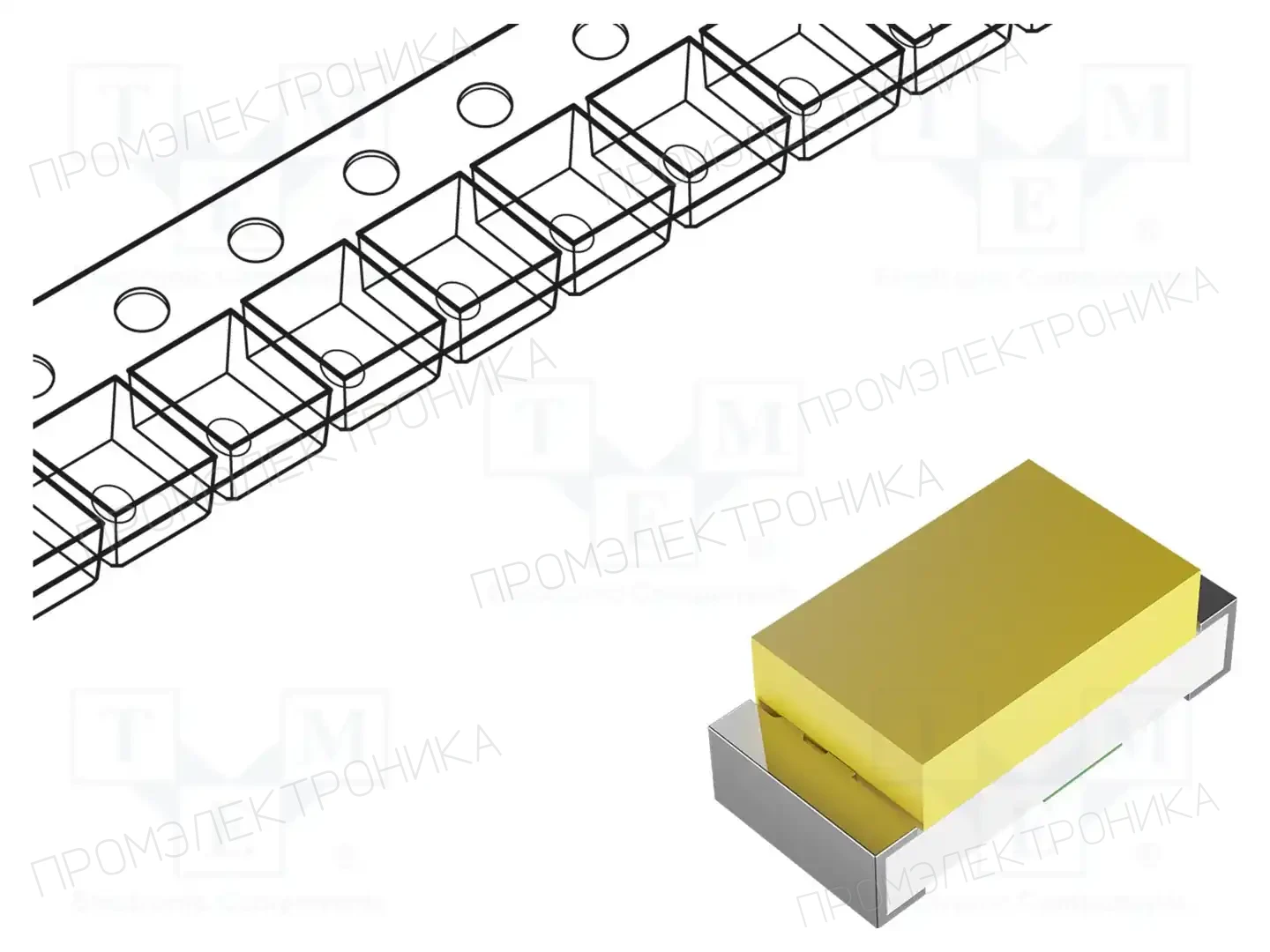 QT-Brightek Corporation QBLP595-IW-2897 — Светодиоды SMD белые