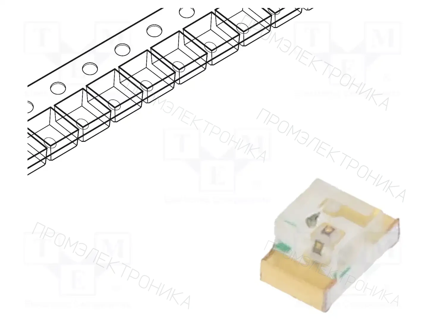 KINGBRIGHT ELECTRONIC KP-2012SYCK — Светодиоды SMD цветные