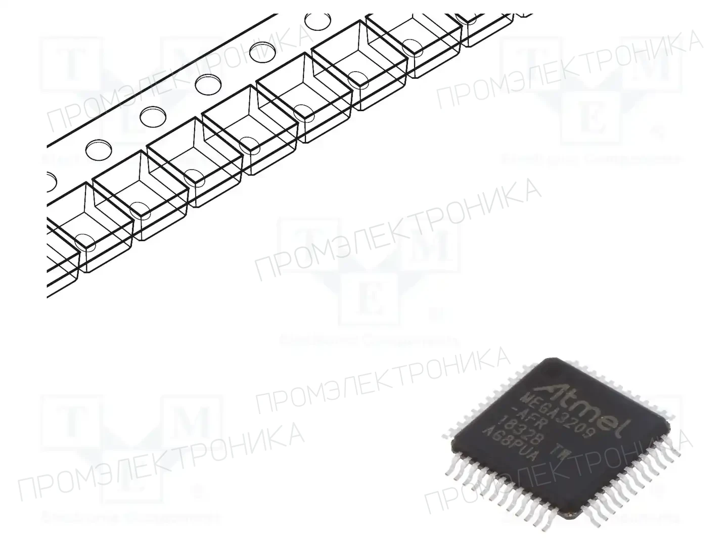 Microchip Technology ATMEGA3209-AFR — Линейка AVR 8-bit