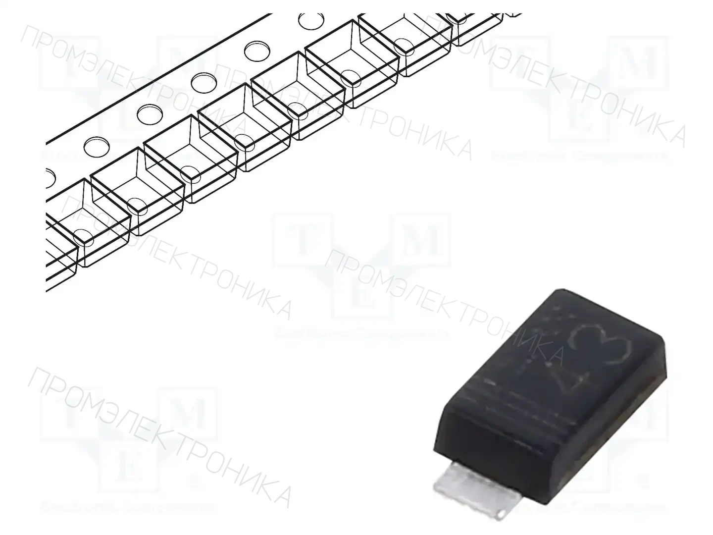 ROHM SEMICONDUCTOR RF071MM2STR — Универсальные диоды SMD