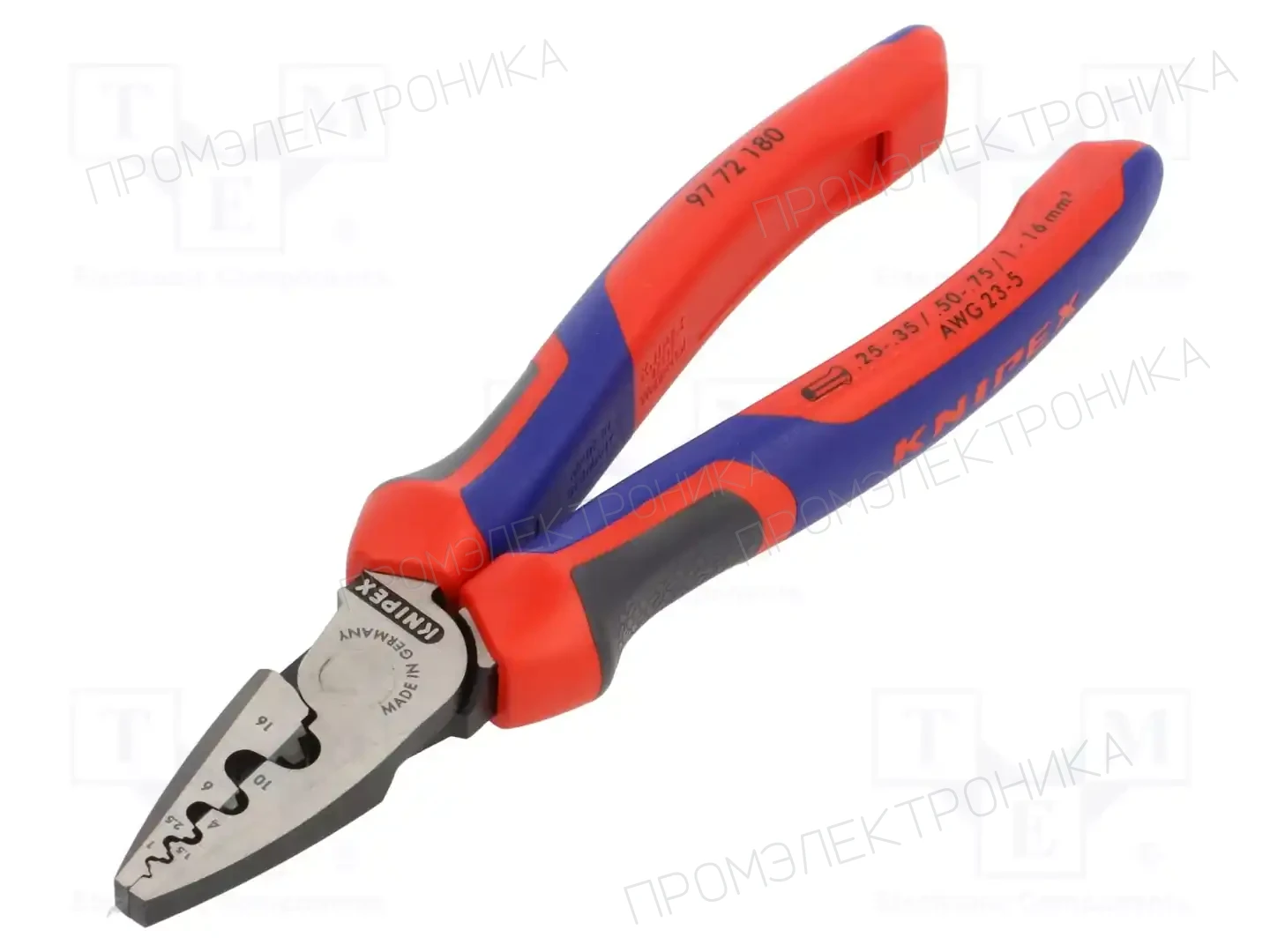 KNIPEX 97 72 180 — Зажимные уст-ва кабельных наконечников