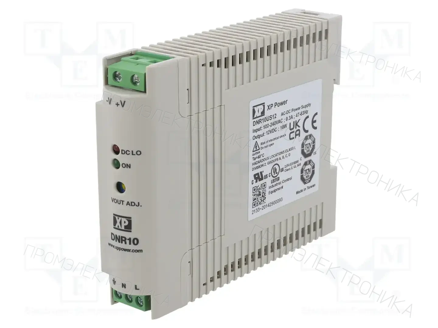 XP POWER DNR10US12 — Блоки питания на DIN-рейку