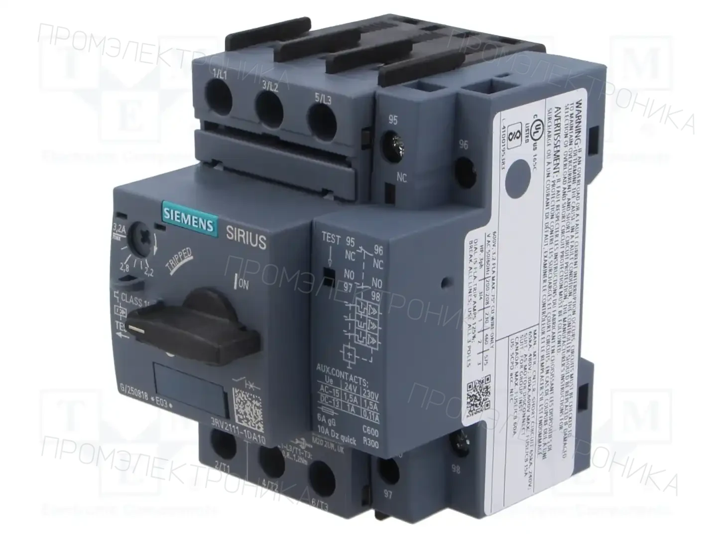 SIEMENS 3RV2111-1DA10 — Выключатели двигательные