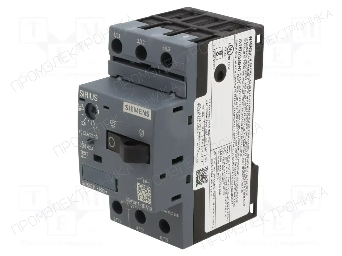 SIEMENS 3RV1011-1DA10 — Выключатели двигательные