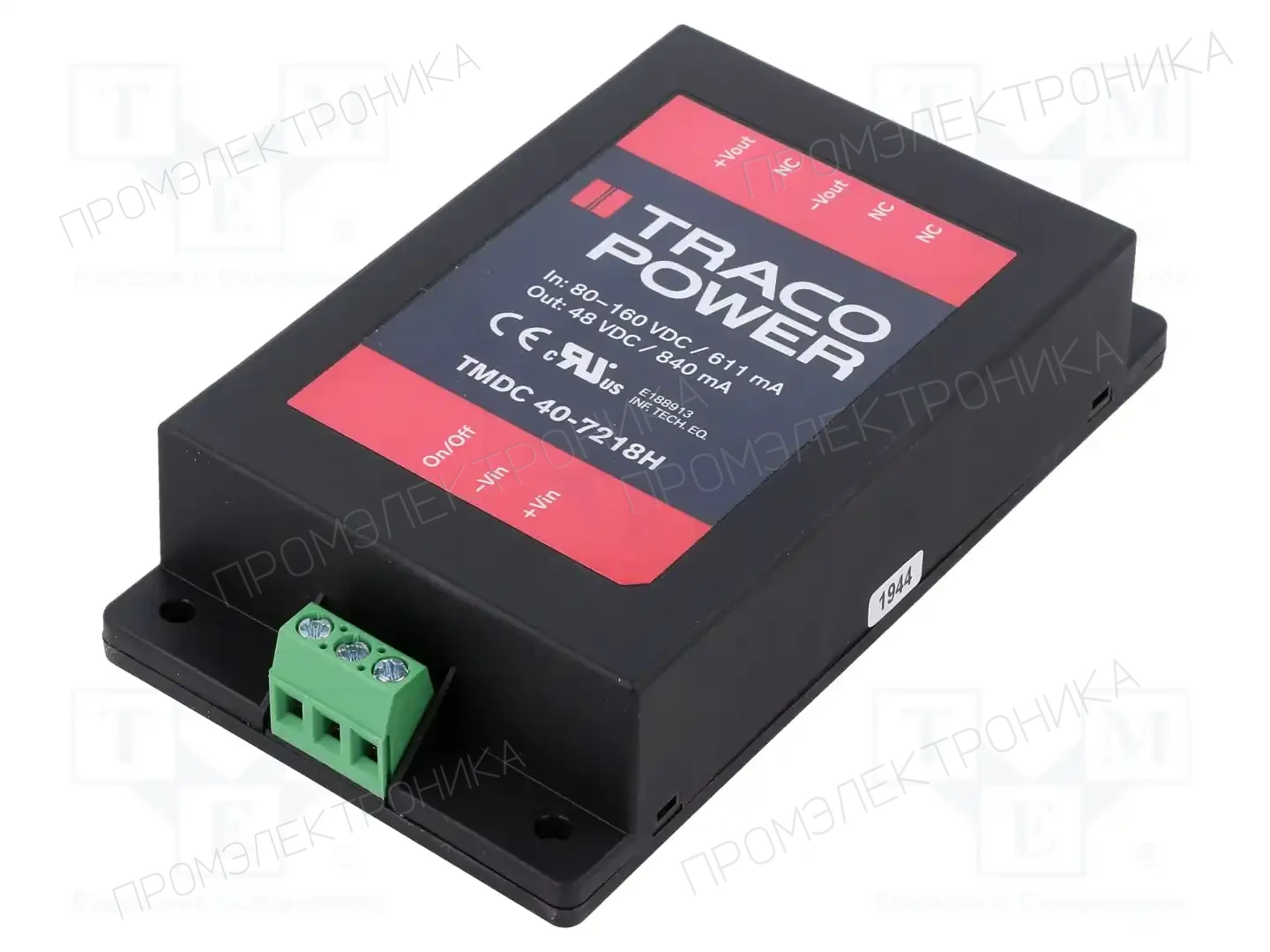 TRACO POWER TMDC 40-7218H — Преобразователи DC/DC