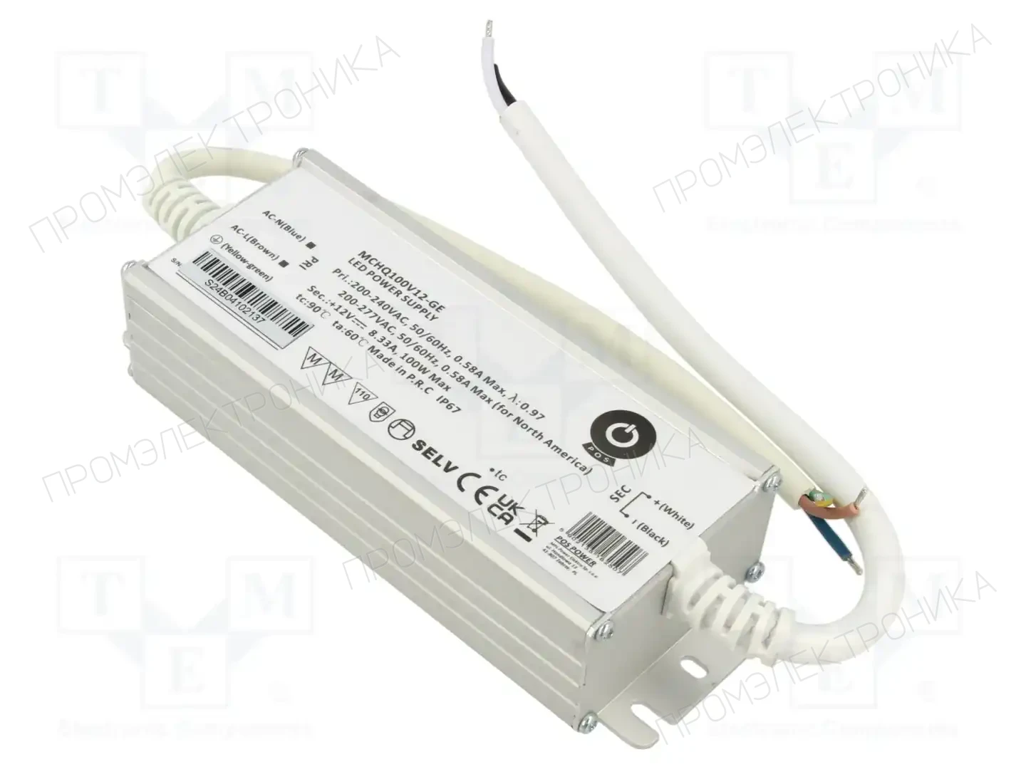 POS MCHQ100V12-GE — Блоки питания для LED
