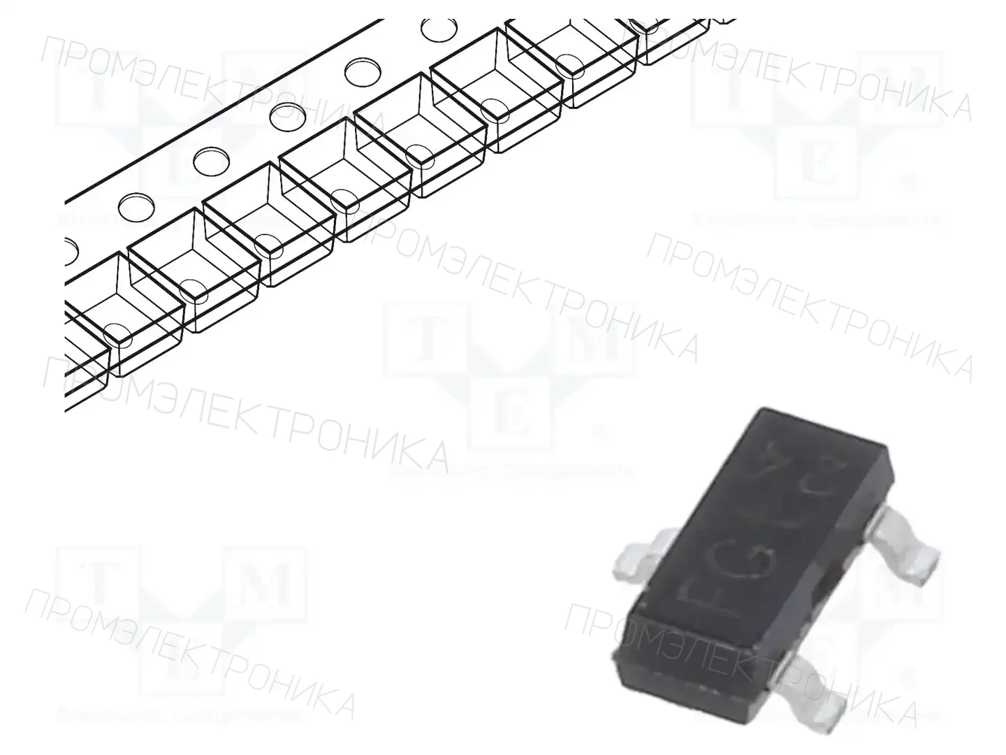NEXPERIA BCV47,215 — Транзисторы Дарлингтона NPN SMD