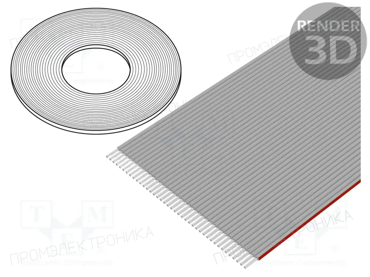 BELDEN 9L28040 008H100 — Провода ленточные одноцветные