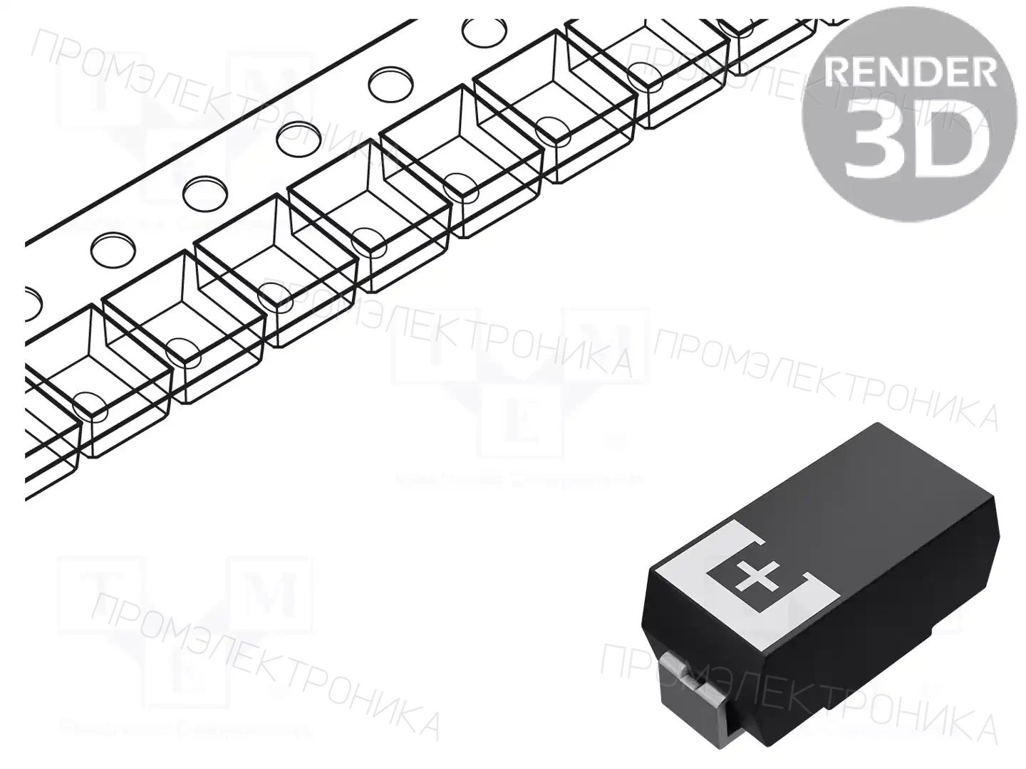 PANASONIC 10TPE220ML — Конденсаторы полимерные SMD