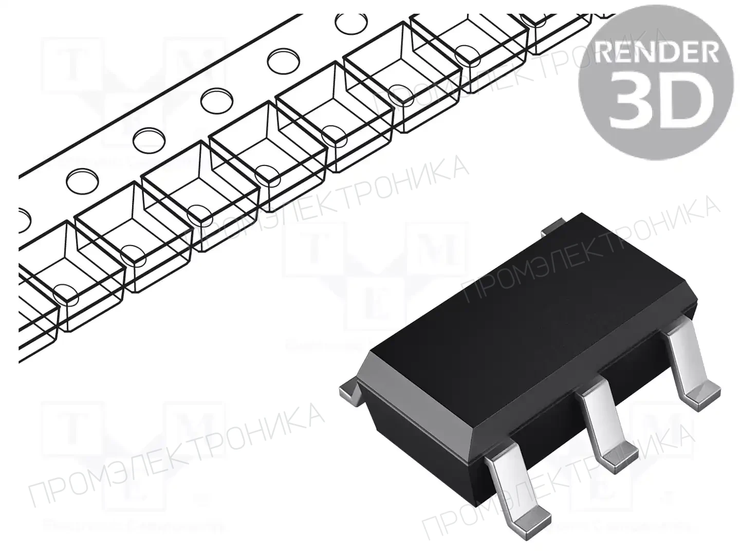 Texas Instruments OPA189IDBVR — Операционные усилители SMD