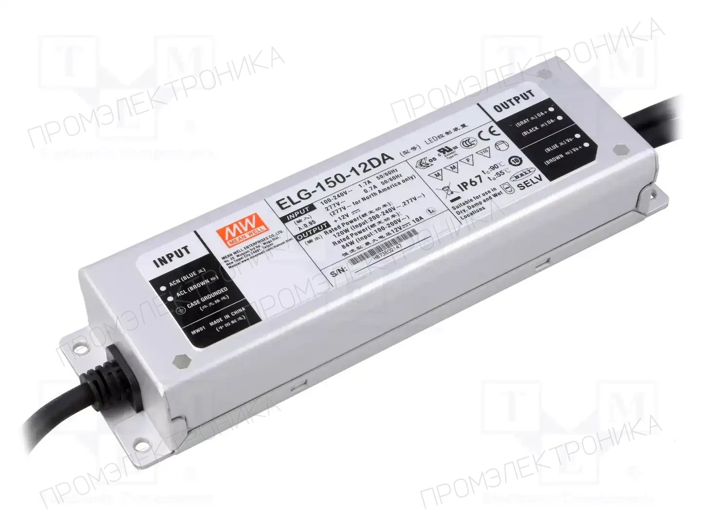MEAN WELL ELG-150-12DA — Блоки питания для LED