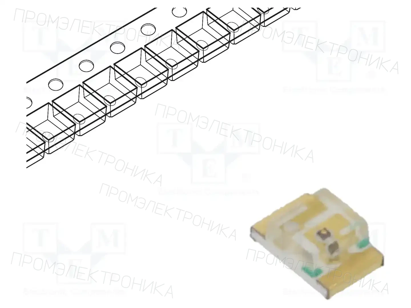 KINGBRIGHT ELECTRONIC KPT-2012CGCK — Светодиоды SMD цветные