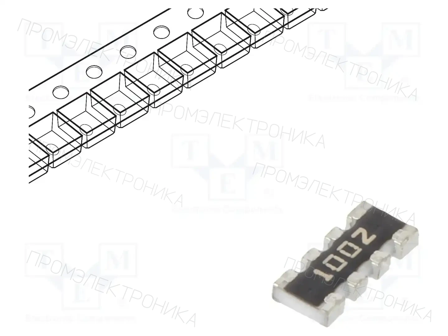 BOURNS CAY16-1002F4LF — Резисторные сборки