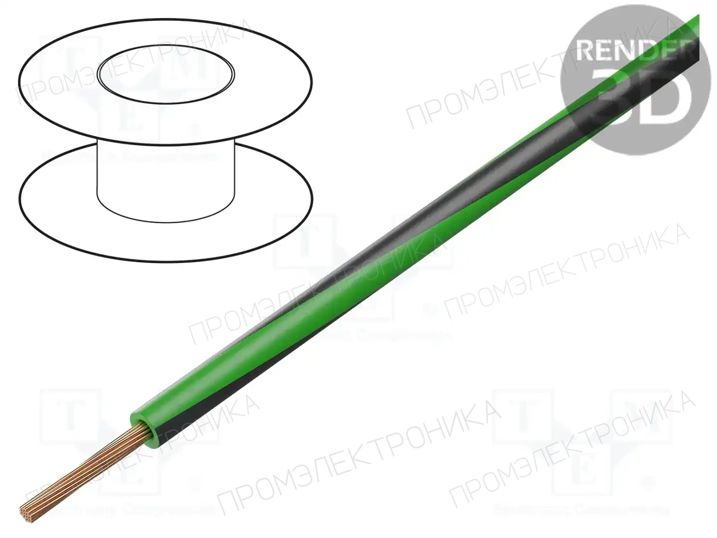 BQ CABLE LGY0.35-GR/BK — Провода одножильные - тросик