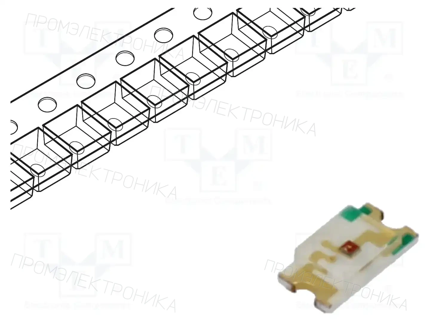 KINGBRIGHT ELECTRONIC KA-3528SEC — Светодиоды SMD цветные